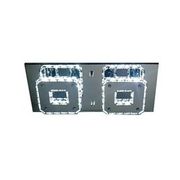 Moderne moderne elektropletteret metal Flush Mount