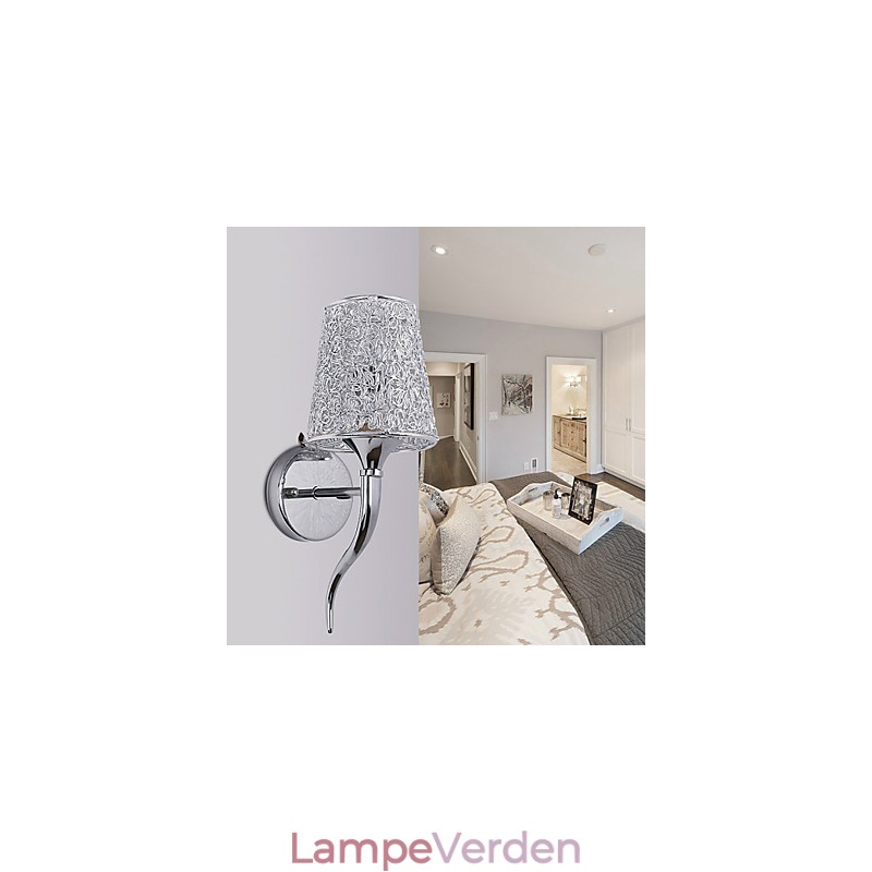 Sølv sengelampe Læsevæglamper VVS Trap Baggrund Spejl Lys