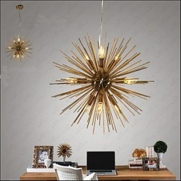 Retro Imitation Copper Creative line 10 lys lysekrone