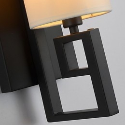 Moderne Amerikansk Stil Antik Lampe Stue Soveværelse Hotelværelser Hvid Stof Væglampe