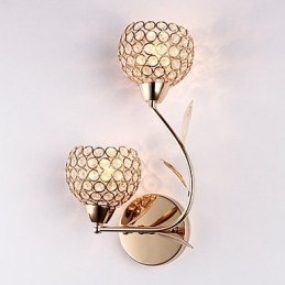 Væglamper Læsevæglamper Krystal Mini Style Moderne Moderne Metal