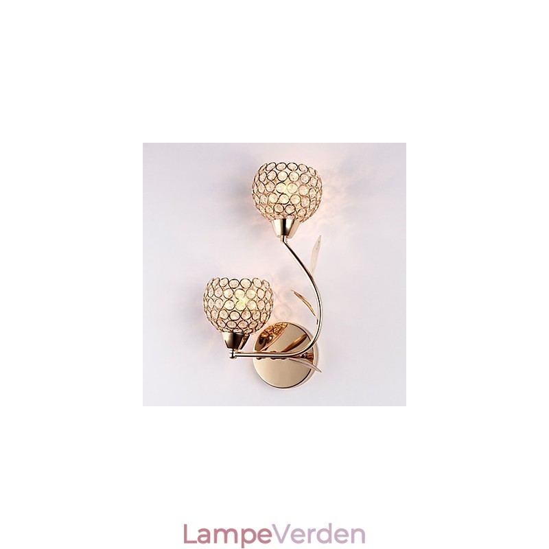 Væglamper Læsevæglamper Krystal Mini Style Moderne Moderne Metal