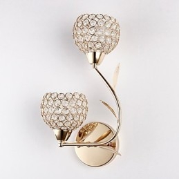 Væglamper Læsevæglamper Krystal Mini Style Moderne Moderne Metal