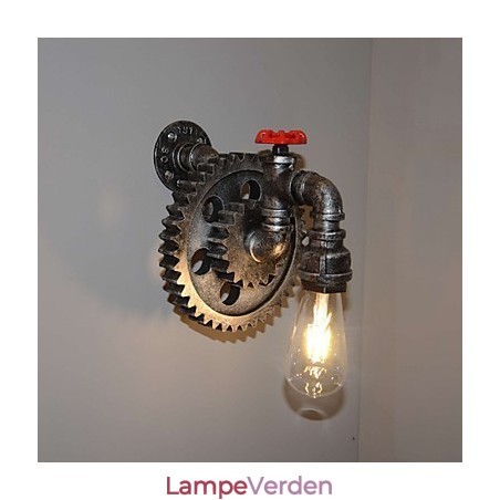 Creative Iron Bar Restaurant Bar Gang Væglampe Væglampe Loft Industrielle Gear Personality To Do The Old Water Pipes