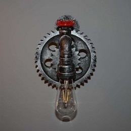 Creative Iron Bar Restaurant Bar Gang Væglampe Væglampe Loft Industrielle Gear Personality To Do The Old Water Pipes