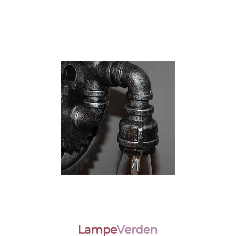 Creative Iron Bar Restaurant Bar Gang Væglampe Væglampe Loft Industrielle Gear Personality To Do The Old Water Pipes