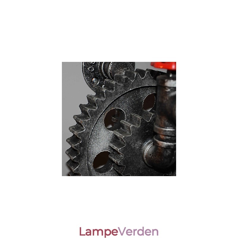 Creative Iron Bar Restaurant Bar Gang Væglampe Væglampe Loft Industrielle Gear Personality To Do The Old Water Pipes