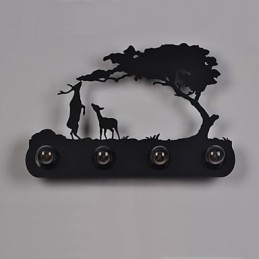 4 lys American Village Pastoral LOFT Style Soveværelse Gangjern Retro Væglamper