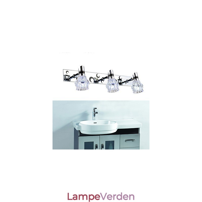 Nye Ankomne Vask Vægbelysning Enkelt Farve Hvid Lampe Til Spejl Front Hardware Metalplade Badeværelse Væglys