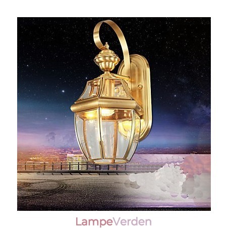 Havelampe Fuld Kobber Lampe Udendørs Lampe Vandtæt Lampe