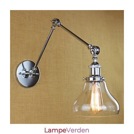 Krom Glas Dobbeltarm Justerbar Sølvstang KTV Sengegang Restaurant Hotelværelse væg