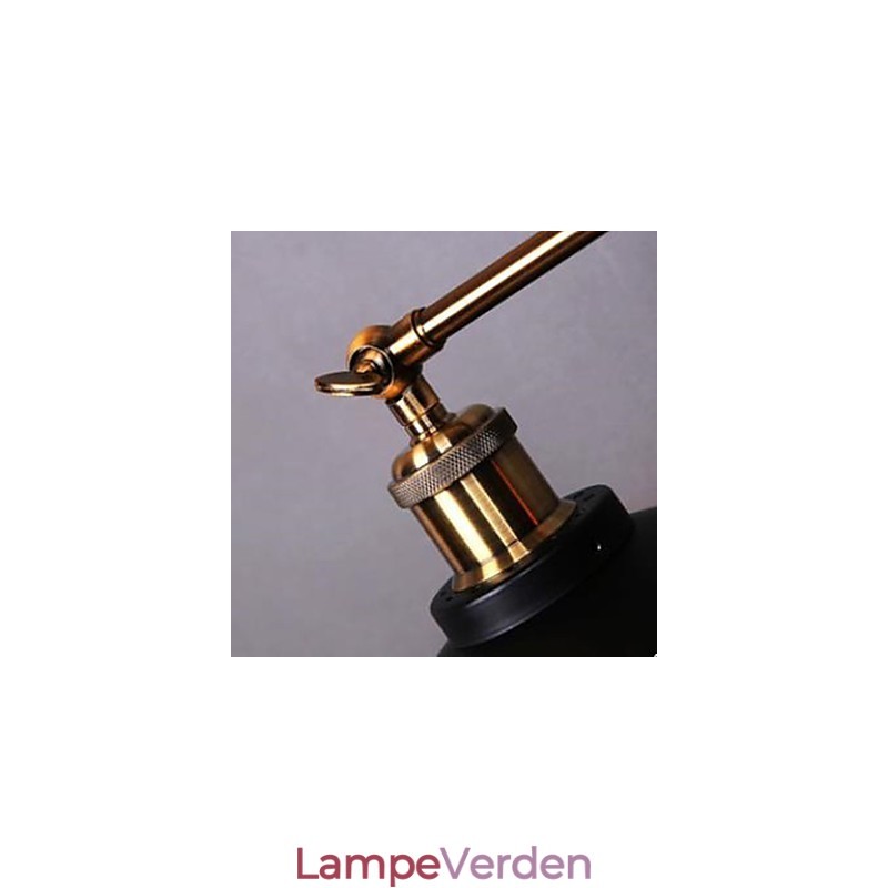 Landdistrikter Industriel Retro Væglampe Dobbelt Væglampe Sort Paraply
