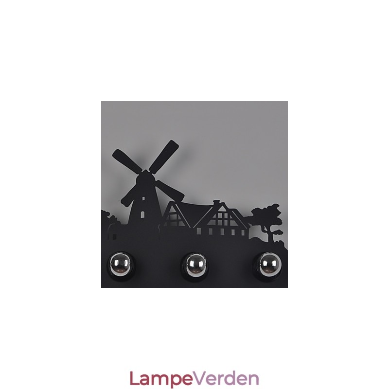 4 lys American Village Pastoral LOFT Style Soveværelse Gangjern Retro væglamper