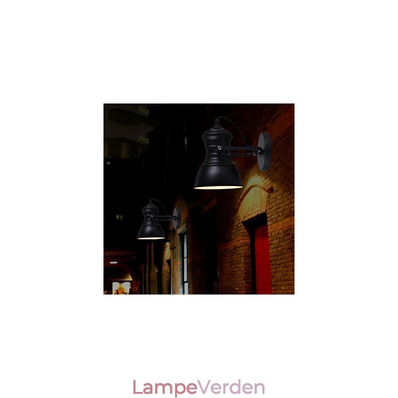 Art Deco Væglamper Lampe Industriel Iron Signboard Loft Væglampe