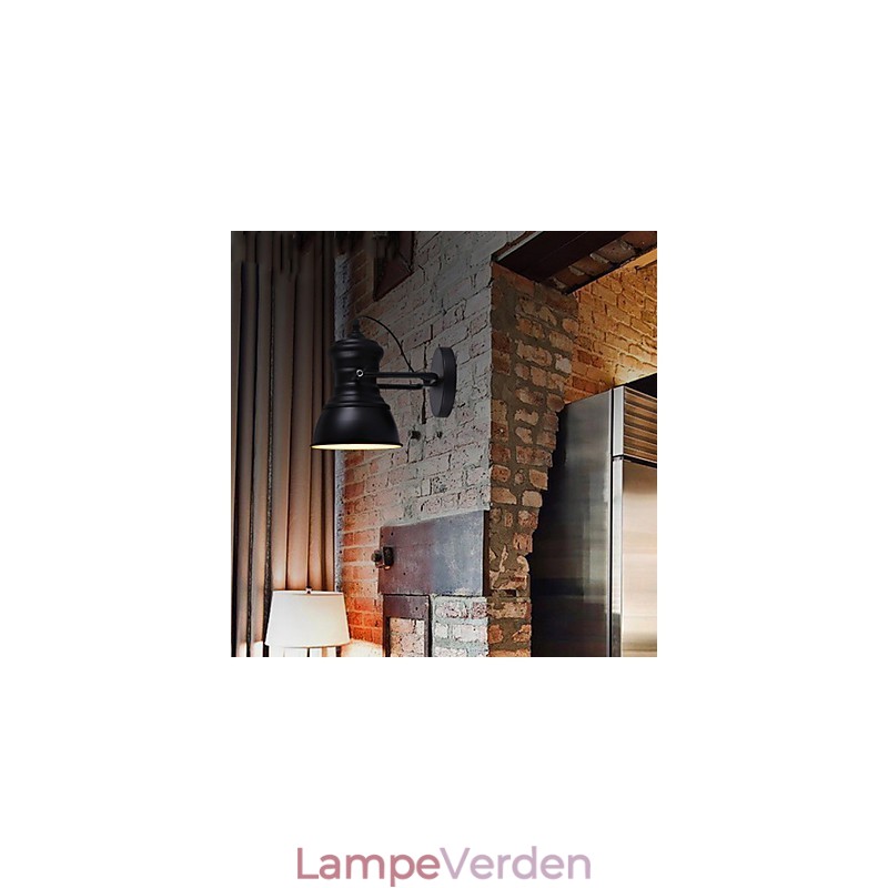 Art Deco Væglamper Lampe Industriel Iron Signboard Loft Væglampe