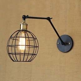 Væglamper Gyngelys Læsevæglamper Mini Style Rustik Lodge Metal