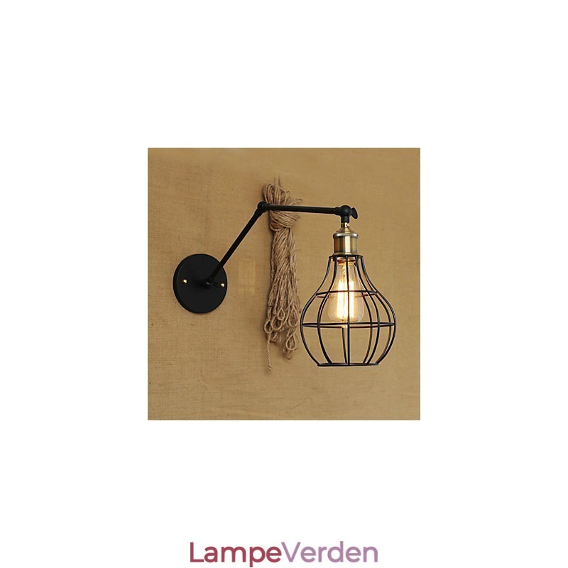 Væglamper Gyngelys Læsevæglamper Mini Style Rustik Lodge Metal