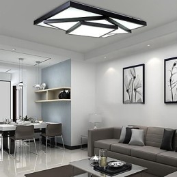 Square Flush Mount Modern Contemporary Loftslampe