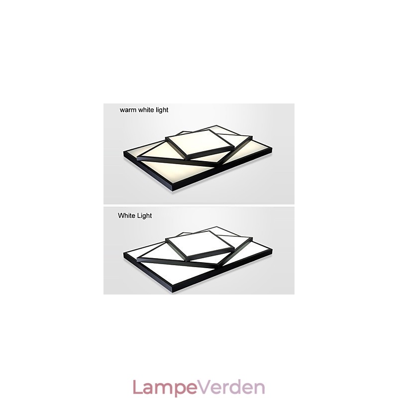 Square Flush Mount Modern Contemporary Loftslampe