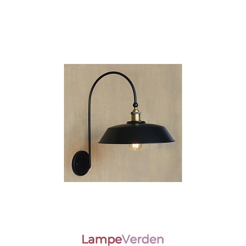 Creative American Country Jern Retro Rund Industriel Stue Balkon Gangtrapper Værelsesdekorationslampe