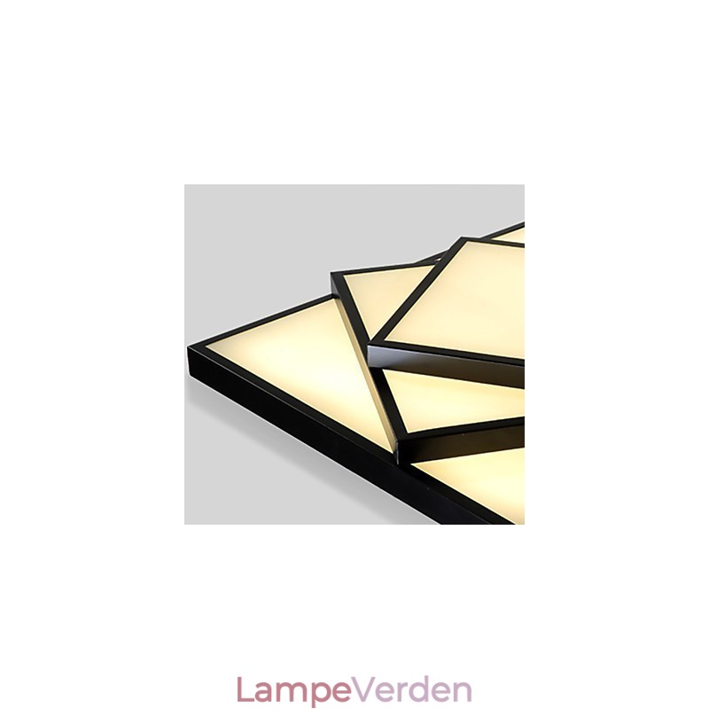 Square Flush Mount Modern Contemporary Loftslampe