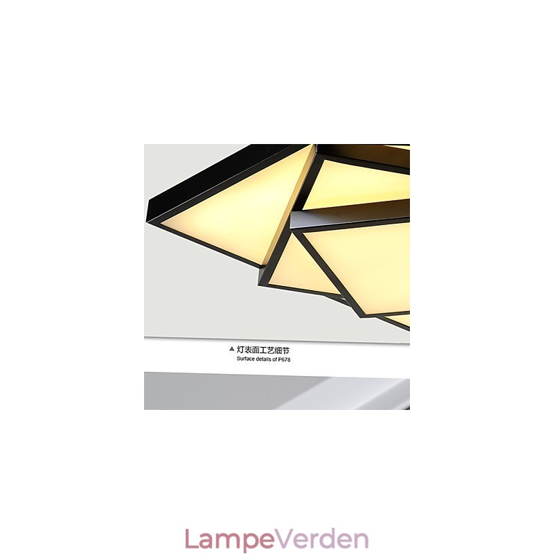 Square Flush Mount Modern Contemporary Loftslampe