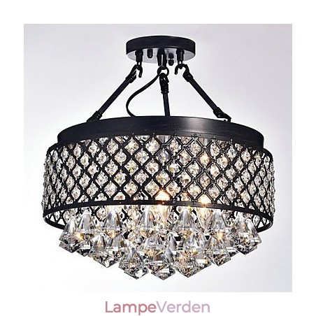 Traditionelt klassisk krystalmaleri Metal Flush Mount Traditionelt klassisk krystalmaleri Metal Flush Mount