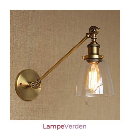 Jernglas Bronze Messing Arm Style Retro Creative American Country Hall Soveværelses væglampe Jernglas Bronze Messing Arm Style Retro Creative American Country Hall Soveværelses væglampe