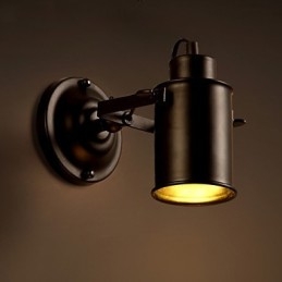 Vintage væglampe Industriel sort smedejernsvæglampe Retro Econce Fixturedison Lampe Korridor Vægbelysning