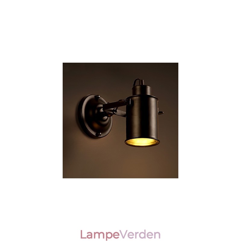 Vintage væglampe Industriel sort smedejernsvæglampe Retro Econce Fixturedison Lampe Korridor Vægbelysning