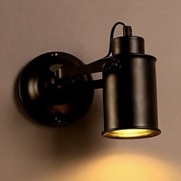 Vintage væglampe Industriel sort smedejernsvæglampe Retro Econce Fixturedison Lampe Korridor Vægbelysning