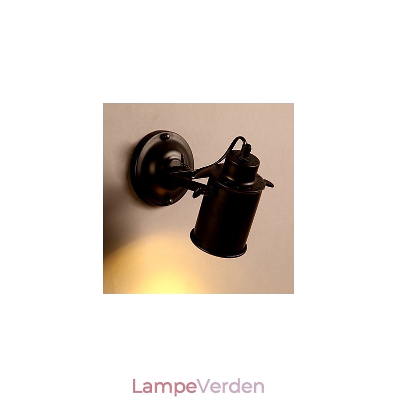 Vintage væglampe Industriel sort smedejernsvæglampe Retro Econce Fixturedison Lampe Korridor Vægbelysning