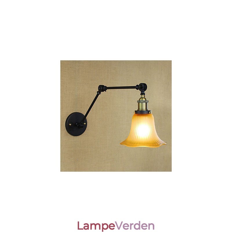 Væglamper Badeværelsesbelysning Udendørs væglamper Læsevæglamper Rustik Lodge Metal