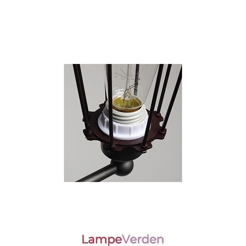 Loft American Country Iron Art Antik Væglampe Industri Lys