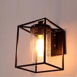 American Country Personality Loft Nordisk Contracted Style Raindrop Bubble Glas Væglampe