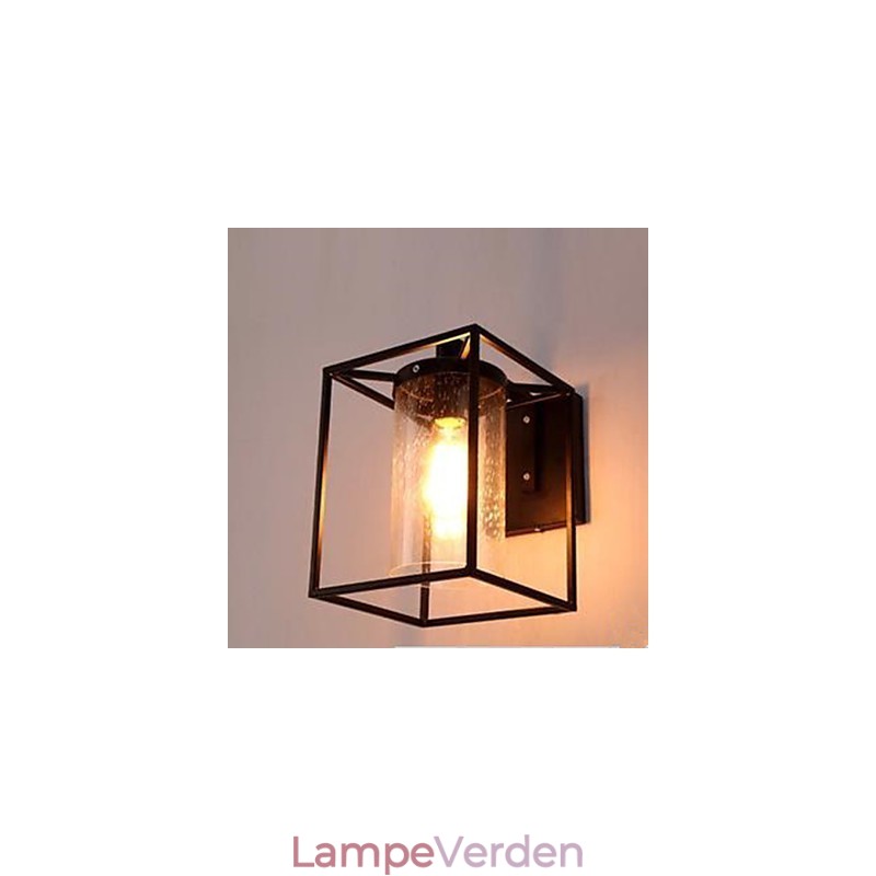 American Country Personality Loft Nordisk Contracted Style Raindrop Bubble Glas Væglampe