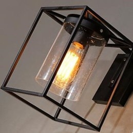 American Country Personality Loft Nordisk Contracted Style Raindrop Bubble Glas Væglampe