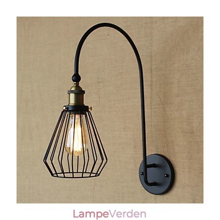 Nordisk Middelhavsstil Retro Mode Kreativ Stor Enkelt Hoved Dekorativ Væglampe