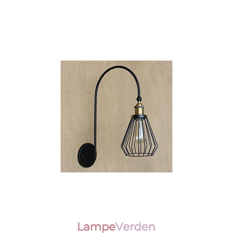 Nordisk Middelhavsstil Retro Mode Kreativ Stor Enkelt Hoved Dekorativ Væglampe