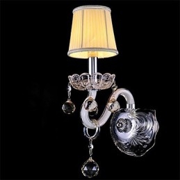 Krystal Mini Style Wall Sconces Candle Wall Lights Moderne moderne glas