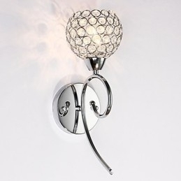 Væglamper Læsevæglamper Krystal Mini Style Moderne Moderne Metal