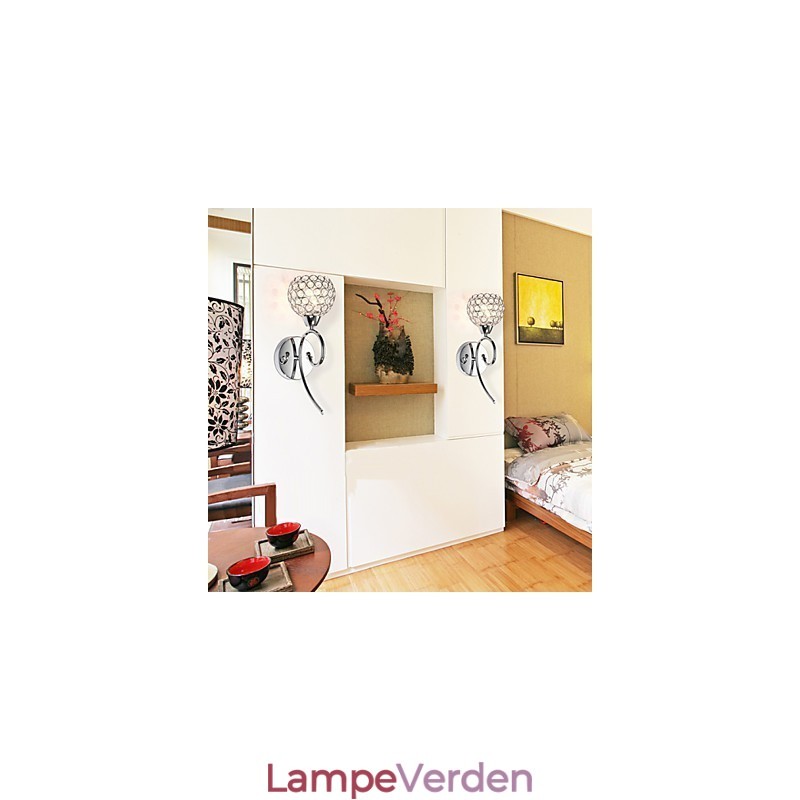 Væglamper Læsevæglamper Krystal Mini Style Moderne Moderne Metal