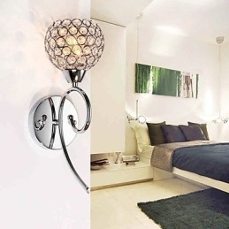 Væglamper Læsevæglamper Krystal Mini Style Moderne Moderne Metal