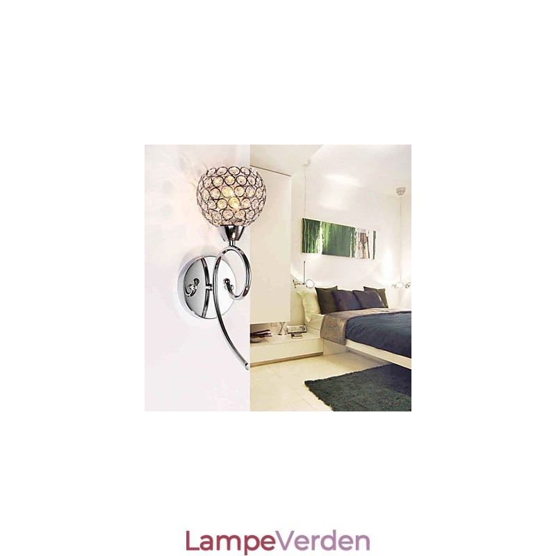 Væglamper Læsevæglamper Krystal Mini Style Moderne Moderne Metal