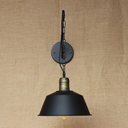 Enkel og kreativ personlighed væglampe industrikæde amerikansk retro jerngang soveværelse sengelampe væglampe