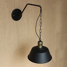 Enkel og kreativ personlighed væglampe industrikæde amerikansk retro jerngang soveværelse sengelampe væglampe