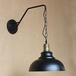 Enkel og kreativ personlighed Væglampe Industrikæde Amerikansk Retro Iron Aisle Soveværelse Sengevæglampe
