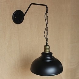 Enkel og kreativ personlighed Væglampe Industrikæde Amerikansk Retro Iron Aisle Soveværelse Sengevæglampe