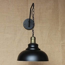 Enkel og kreativ personlighed Væglampe Industrikæde Amerikansk Retro Iron Aisle Soveværelse Sengevæglampe