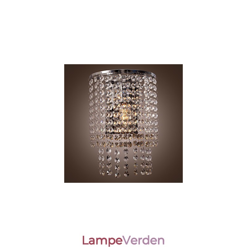 Moderne krystal væglampe med 1 lys